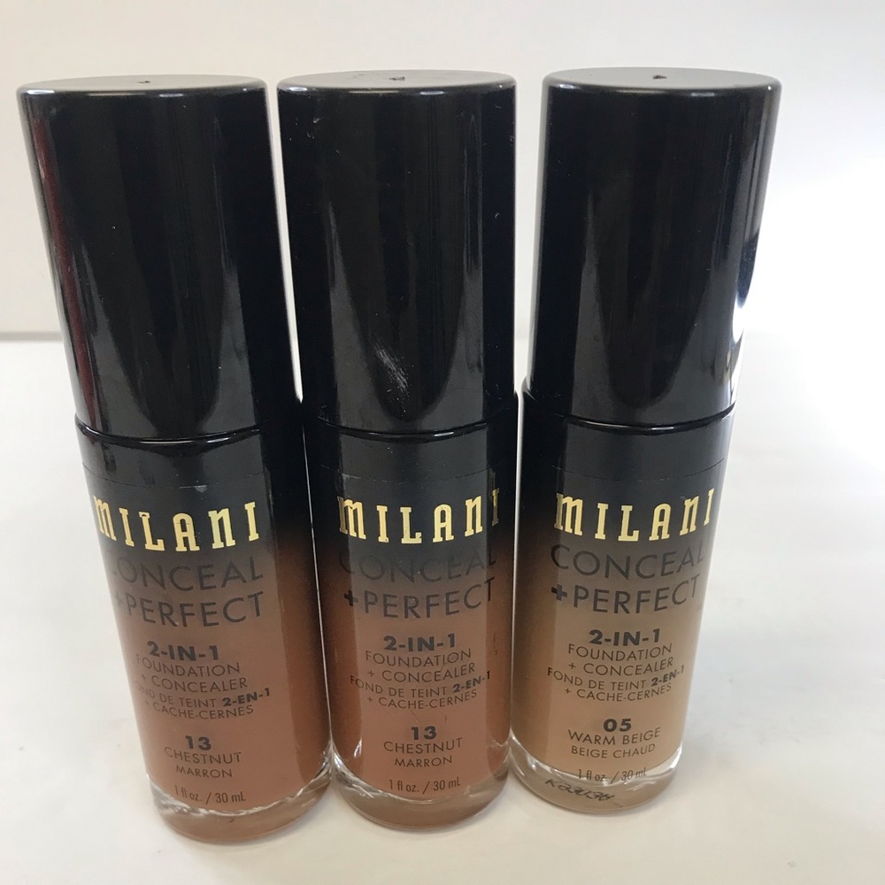 Milani Conceal Perfect Foundation x3